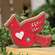 Laser Cut Snowflake Cardinal Sitter 38664;