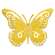 Distressed Metal Wall Butterfly, 4.5" x 3.5" 70201;