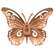 Distressed Metal Wall Butterfly, 4.5" x 3.5" 70201;