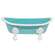 Teal Iron Bathtub Soap Dish 70204;