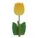 Yellow Wooden Dimensional Tulip Sitter 91174;