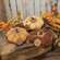 Mini Stuffed Mossy Top "Fall" Pumpkin, 3 Asstd.