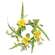 Sunny Chrysanthemum & Daisy Candle Ring, 3.5" QE152540;