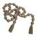 Distressed Wooden Bead Garland With Tassels