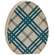 Chunky Blue Patterned Egg Sitters, 3/Set 35534;