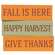 Happy Harvest Skinny Mini Block, 3 Asstd. 35542;