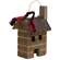 Primitive Town Cabin Ornament