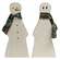 3/Set, Reversible Ghost & Snowman Sitters