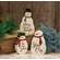 3/Set, Tis The Season Engraved Chunky Snowman Sitters