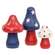 Wooden Americana Mushroom Sitters - 3/Set 38323;