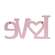 Love Glittered Heart Wall Hanger 38411;
