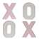 XOXO Letter Blocks - 4/Set 38412;