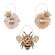 Blessed Bee Flower Ornaments - 3/Set 38448;