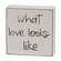 What Love Looks Like Mini Square Blocks - 4/Set 38467;