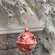 Gleaming Distressed Red Metal Snowflake Jingle Bell, 5" x 7.25" 60534;