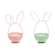 Distressed Metal Bunny Egg Bowls - 2/Set 70175;