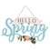 Hello Spring Banner Cutout Floral Accent Hanging Sign 91078;