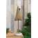 Green Ticking Stripe Tree on Base, 13"