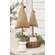 Burlap Christmas Tree on Base, 12"