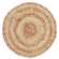 Woven Natural and Rose Seagrass Table Mat - 10" HAC2444;