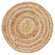en Natural and Rose Seagrass Table Mat - 12" HAC2445;