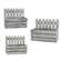 White Wooden Picket Planter Boxes - 3/Set HAC2447;