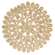 Flower Shape Corn Husk Table Mat - 15" HAC2459;