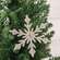 Diamond Platinum Snowflake Ornament, 6" QE152544Diamond Platinum Snowflake Ornament, 6" QE152544;