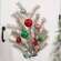 Platinum Tinsel & Bauble Spray, 30" SA112583;