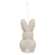 Eyelet Bunny Fabric Ornament SHNE4010;
