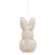 Eyelet Bunny Fabric Ornament SHNE4010;