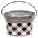 Black & White Buffalo Check Oval Pail 14584-B;