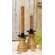 Natural Wood & Metal Cone Spindle Taper Holder - 6.25"