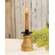 Natural Wood & Metal Cone Spindle Taper Holder - 5.75"