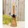 Natural Wood & Metal Cone Spindle Taper Holder - 6.25"