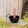 Black Metal Lotus Bowl Taper Holder
