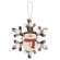 Buffalo Check Snowman Snowflake Sayings Ornament, 3 Asstd.