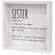 Sister Definition Framed Box Sign