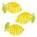 3/Set, Be Happy Lemon Magnets