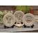 Faith Pray Grace Flower Plates, 3 Asstd.