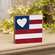 Heart Flag Square Block