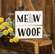 Meow Wooden Block