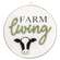 Farm Living Round Easel Sign