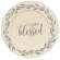 Always Grateful Floral Band Plates, 3 Asstd