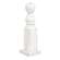 Tall White Spindle Flower Holder 35952;
