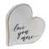 Love You More Distressed Chunky Hearts, 2/Set 36017;