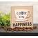 Coffee Is My Happiness Wooden Block