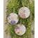 Blossoming Words Vintage Round Ornament, 3 Assstd. 38272;
