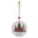 Season's Greetings Plaid Woodland Round Ornament, 2 Asstd. 38878;