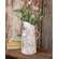 Shabby Chic Distressed Metal Flower Bucket
